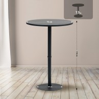 Stalas Hereford, apvalus, 75 cm - PirkPatogiai.lt