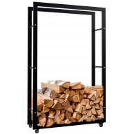 Kaminwood holder Keri su ratukais 25x80x125 - PirkPatogiai.lt