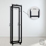 Kaminholzständer Keri su ratukais 25x40x150 - PirkPatogiai.lt