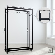 Kaminholzständer Keri su ratukais 25x100x150 - PirkPatogiai.lt
