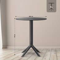 Stalas Lacota apvalus 60 cm