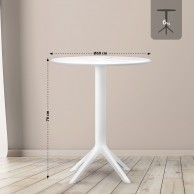 Stalas Lacota apvalus 60 cm