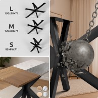 Stalo kojos Hardwick 150x78x71 cm - PirkPatogiai.lt