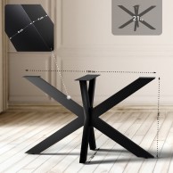 Stalo kojos Hardwick 120x68x71 cm - PirkPatogiai.lt