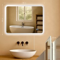 Vonios veidrodis Jericho 60x80 be Bluetooth - PirkPatogiai.lt