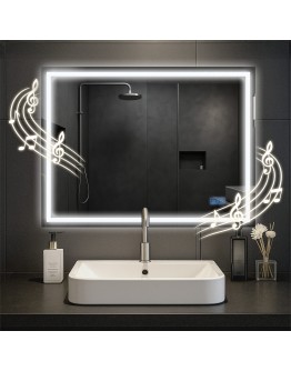 Vonios veidrodis Jaffrey 60x80 su „Bluetooth“