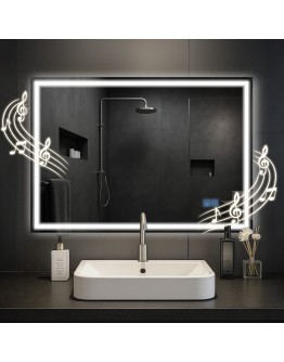 Vonios veidrodis Jaffrey 70x100 su „Bluetooth“