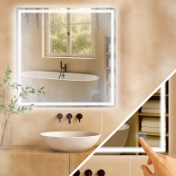 Vonios veidrodis Jaffrey 80x80 be Bluetooth - PirkPatogiai.lt