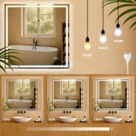 Vonios veidrodis Jaffrey 80x80 be Bluetooth - PirkPatogiai.lt