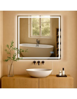 Vonios veidrodis Jaffrey 80x80 be Bluetooth