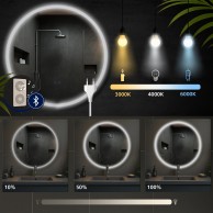 Vonios veidrodis Laconia 80 su „Bluetooth“ - PirkPatogiai.lt