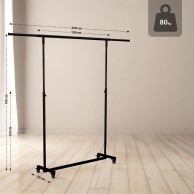 Sulankstomas drabužių stovas Soran 150x50x188 - PirkPatogiai.lt