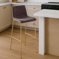Baras kėdė Hoover Velvet 4-Fuß Gold