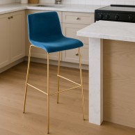 Baras kėdė Hoover Velvet 4-Fuß Gold