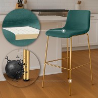 Baras kėdė Hoover Velvet 4-Fuß Gold