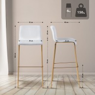 Baras kėdė Hoover Velvet 4-Fuß Gold