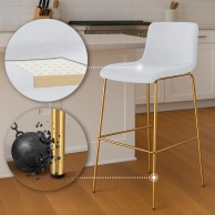 Baras kėdė Hoover Velvet 4-Fuß Gold