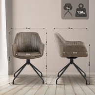 2 vnt. valgomojo kėdžių rinkinys „Welby Vintage“
