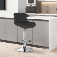 2 vnt. baro kėdžių rinkinys „Solon“ chromas audinys