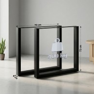 2x Ilkan stalo kojos, 70 cm - PirkPatogiai.lt