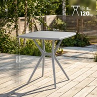 Stalas „Becky“, stačiakampis, 72 x 72 cm