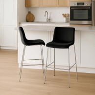 Baras kėdė Hoover Velvet 4-kojė Chromas