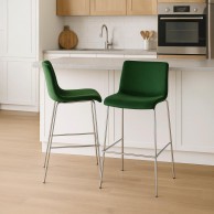 Baras kėdė Hoover Velvet 4-kojė Chromas