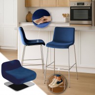 Baras kėdė Hoover Velvet 4-kojų chromas