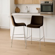 Baras kėdė Hoover Velvet 4-kojė Chromas