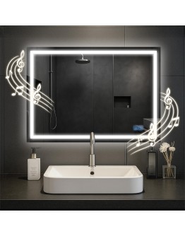 Vonios veidrodis Jaffrey 50x70 su „Bluetooth“