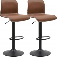 2 vnt. baro kėdžių „Henchy“ iš dirbtinės odos rinkinys