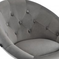 Baras kėdė Londonas Velvetas juodas