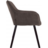 Valgomojo kėdė „Vienna Cord“, juoda