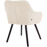 Valgomojo kėdė „Vienna Cord“, juoda