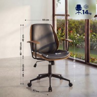 Biuro kėdė „Arlondi“ iš dirbtinės odos
