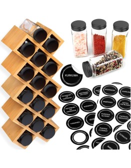 KOCHEN bambukinis prieskonių stovas 18 indelių