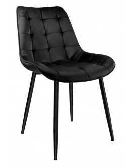 NORMAN Velvet kėdė juoda