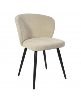 KROSBY Velvetinė kėdė Beige