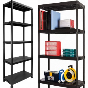 Plastikinė lentyna IRVING 5 lygių juoda