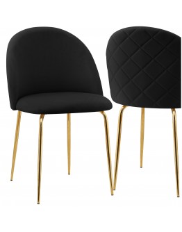 "Fargo Gold Velvet" kėdė juoda