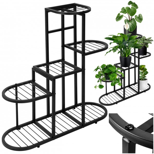 STIGAN  metalinis  augalų stovas juodas Baldai > Stovai augalams