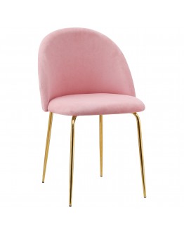 "Fargo Gold Velvet" kėdė rožinė