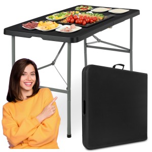 Sodo maitinimo stalas JUNE juodas