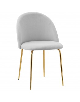 "Fargo Gold Velvet" kėdė pilka