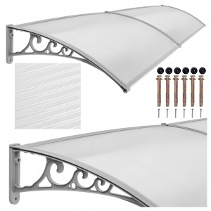 Dako Duo plastikinis stogelis 100x200cm pilkos spalvos