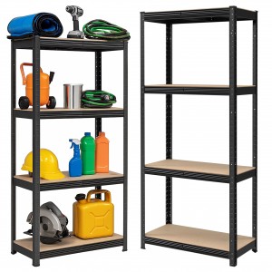 Sandėliavimo stelažas 4 lygių 174x80x40 150 kg juodas