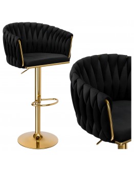 "Cofton Gold Black Velvet" baro kėdė