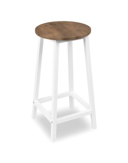 "Hocker Flint White Rustic Skandinaviškas brandintas ąžuolas