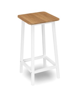 "Kent" baltas modernus ąžuolinis kablys