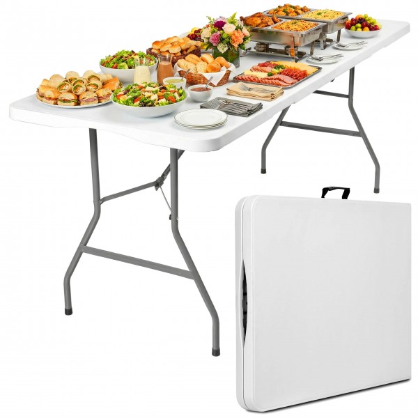 BUFET WHITE sulankstomas maitinimo stalas 200x90 cm